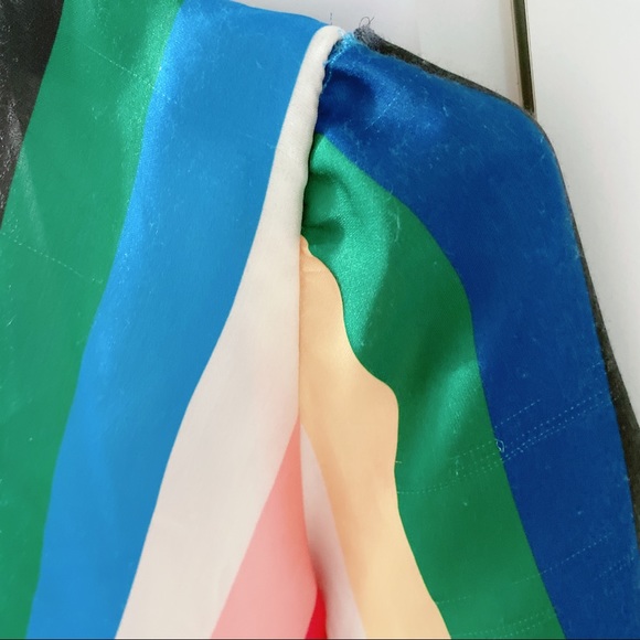 ALICE + OLIVIA Rainbow Stripe Dress - Picture 7 of 7